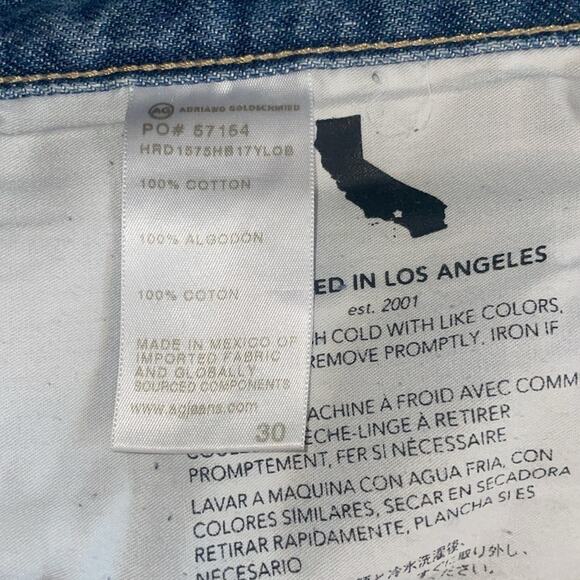 AG Adriano Goldschmied Women’s Sz 30 Ex-Boyfriend Jeans Slouchy Slim - Picture 4 of 6